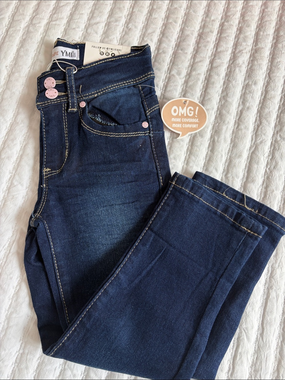 YMI Girl’s Blue Jeggings - OMG Comfort Fit